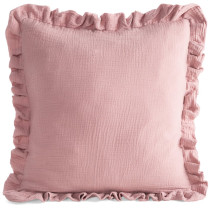 Mušelínová obliečka 45x45 cm na vankúš pudrová